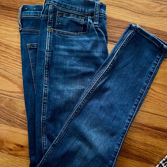 Madewell Women's Skinny Jeans in Deep Blue Stretch Denim Size 30 - Picture 4 of 9